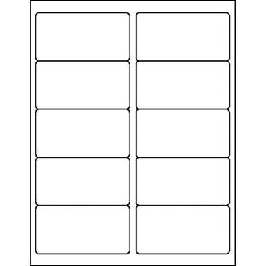 Single Box 8-1/2" x 11", White, 100 Sheets, 10/Sheet Label - A1 School Supplies