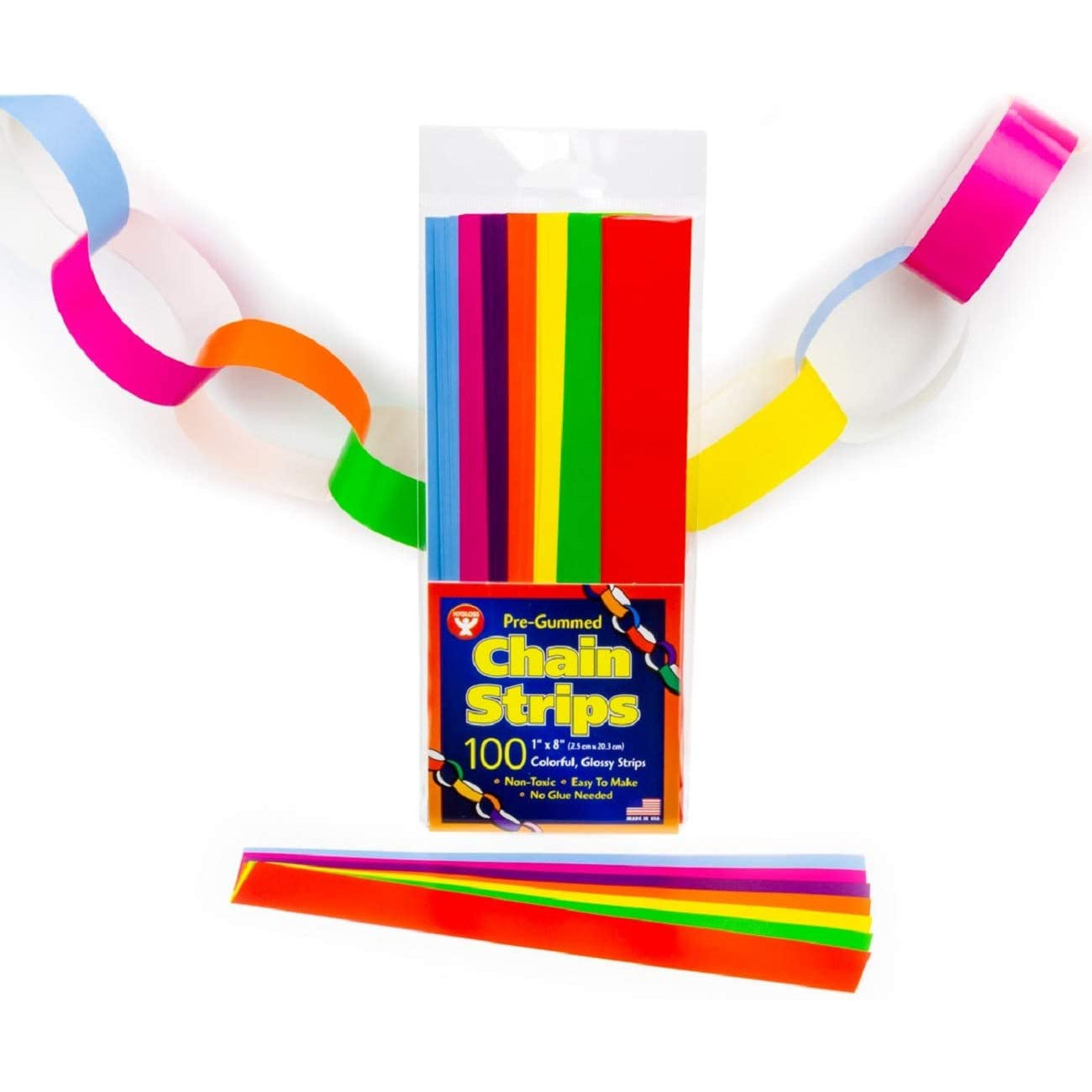 Stick-A-Licks - Gummed Super Strips (1 x 8-Inch) 100 Pcs - A1 School Supplies