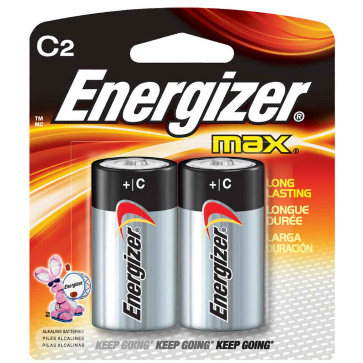 Energizer MAX Alkaline Batteries - C - 2/Pack