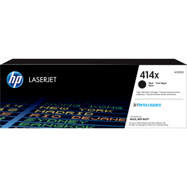 HP 414X High Yield Black Original LaserJet Toner Cartridge, W2020X - A1 School Supplies