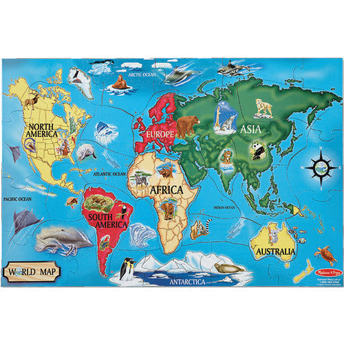 World Map Floor Puzzle