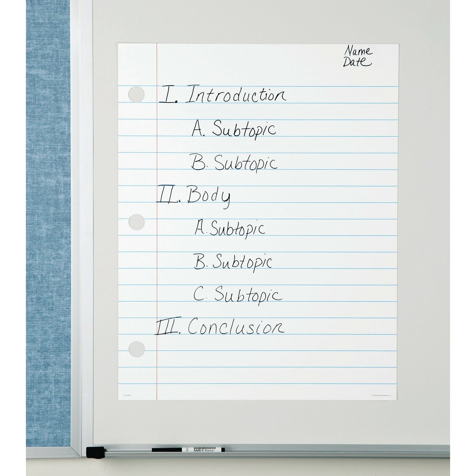 Magnetic Demonstration Notebook Paper