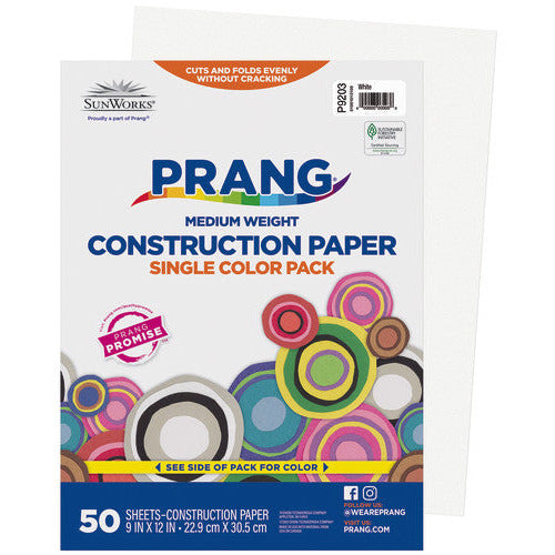 Prang® (Formerly Sunworks®) Construction Paper, 9" X 12", 50 Sheets - A1 School Supplies