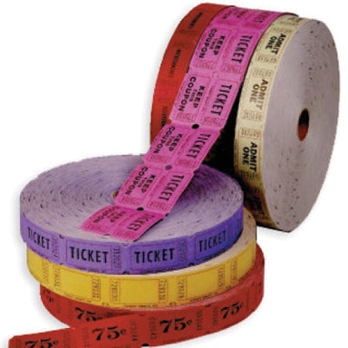 Roll Tickets - Single Roll - Red - A1 School Supplies