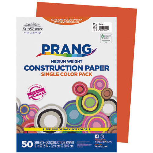 Prang® (Formerly Sunworks®) Construction Paper, 9" X 12", 50 Sheets - A1 School Supplies